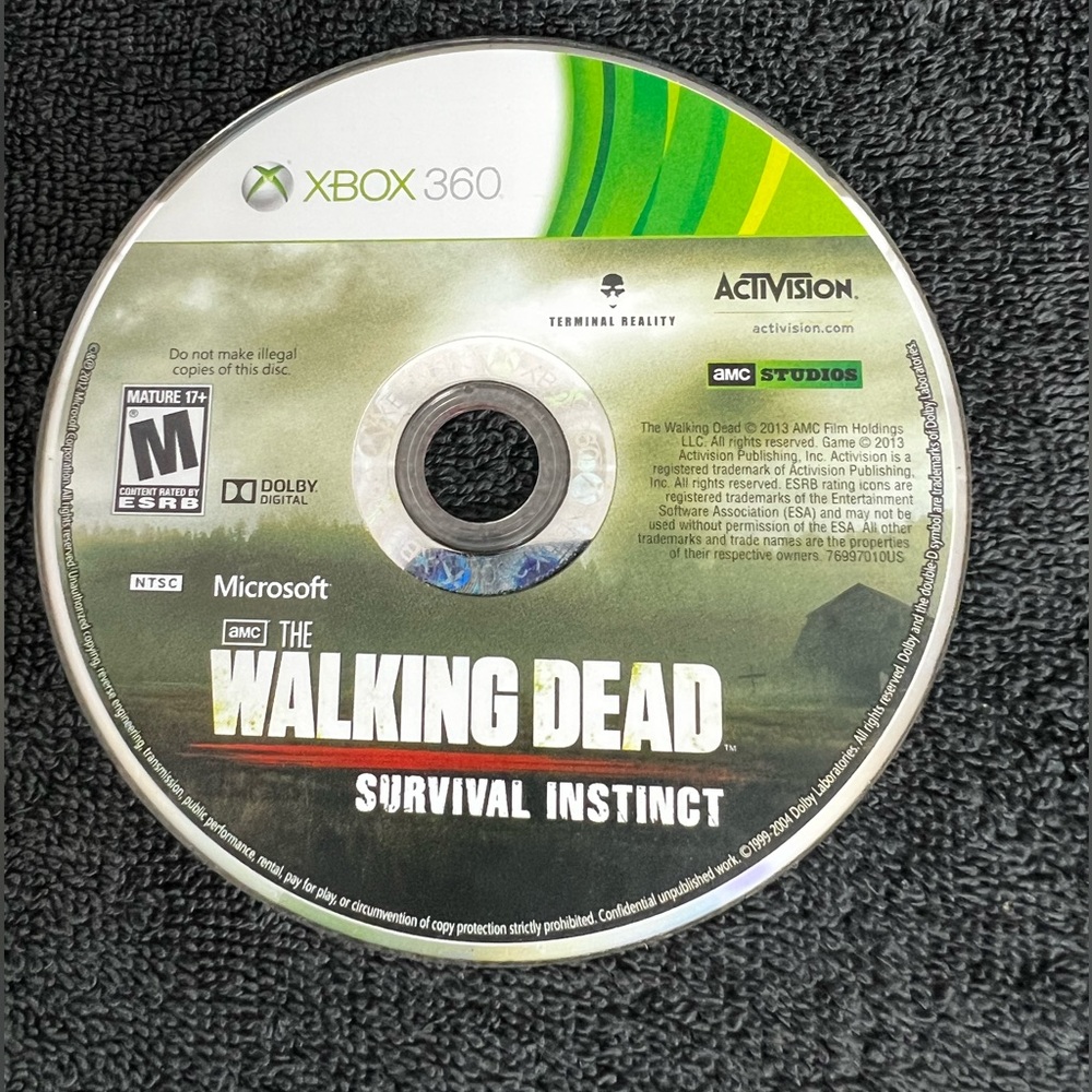 The Walking Dead: Survival Instinct Xbox 360 Disc Only